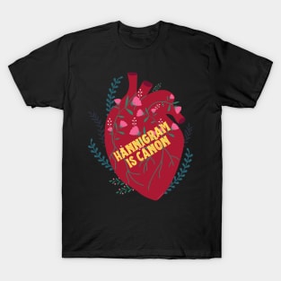 Hannigram is Canon Anatomical Heart and Flowers T-Shirt